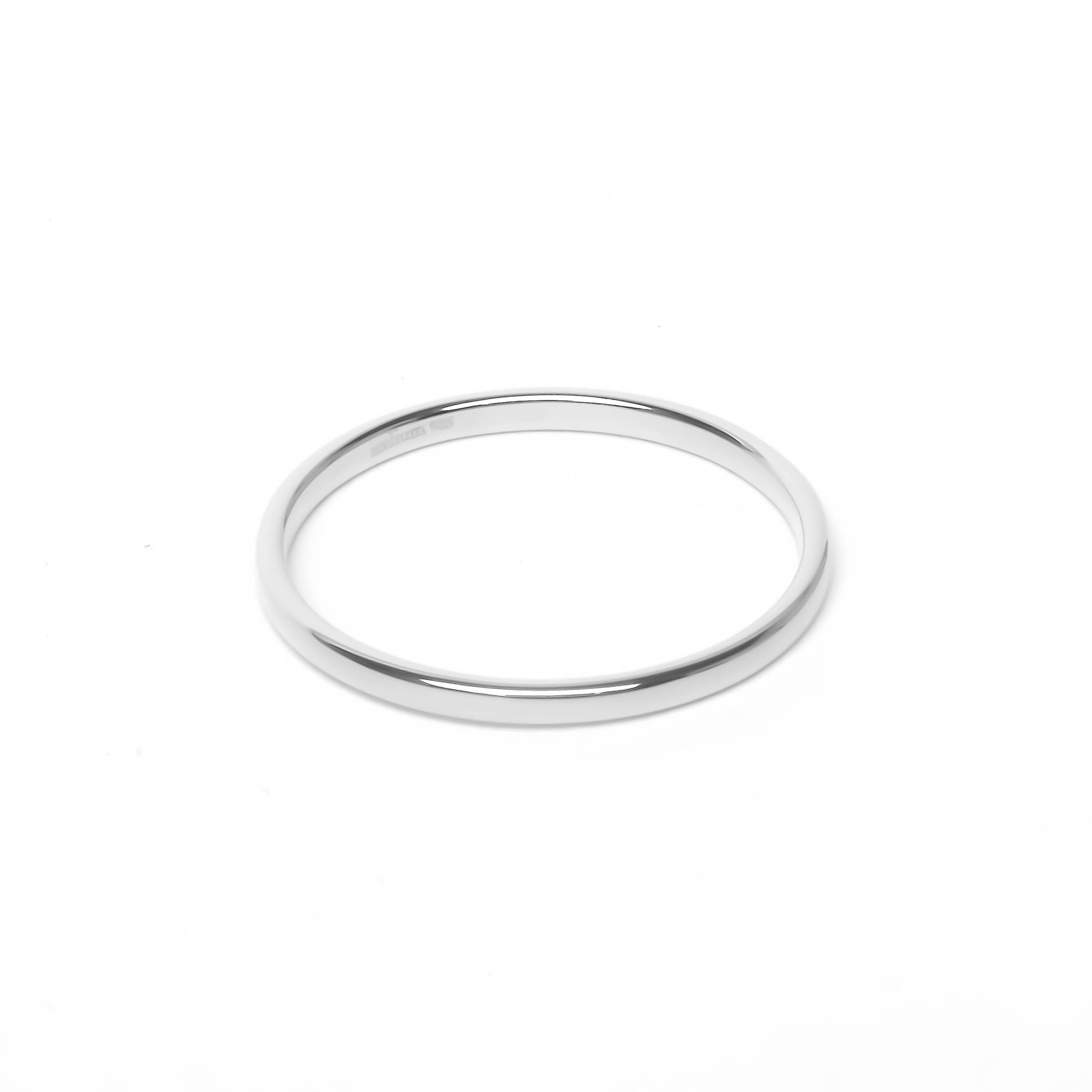 Thin silver ring 
