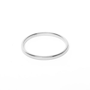 Thin silver ring 