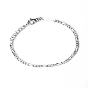 Silver chain linked bracelet