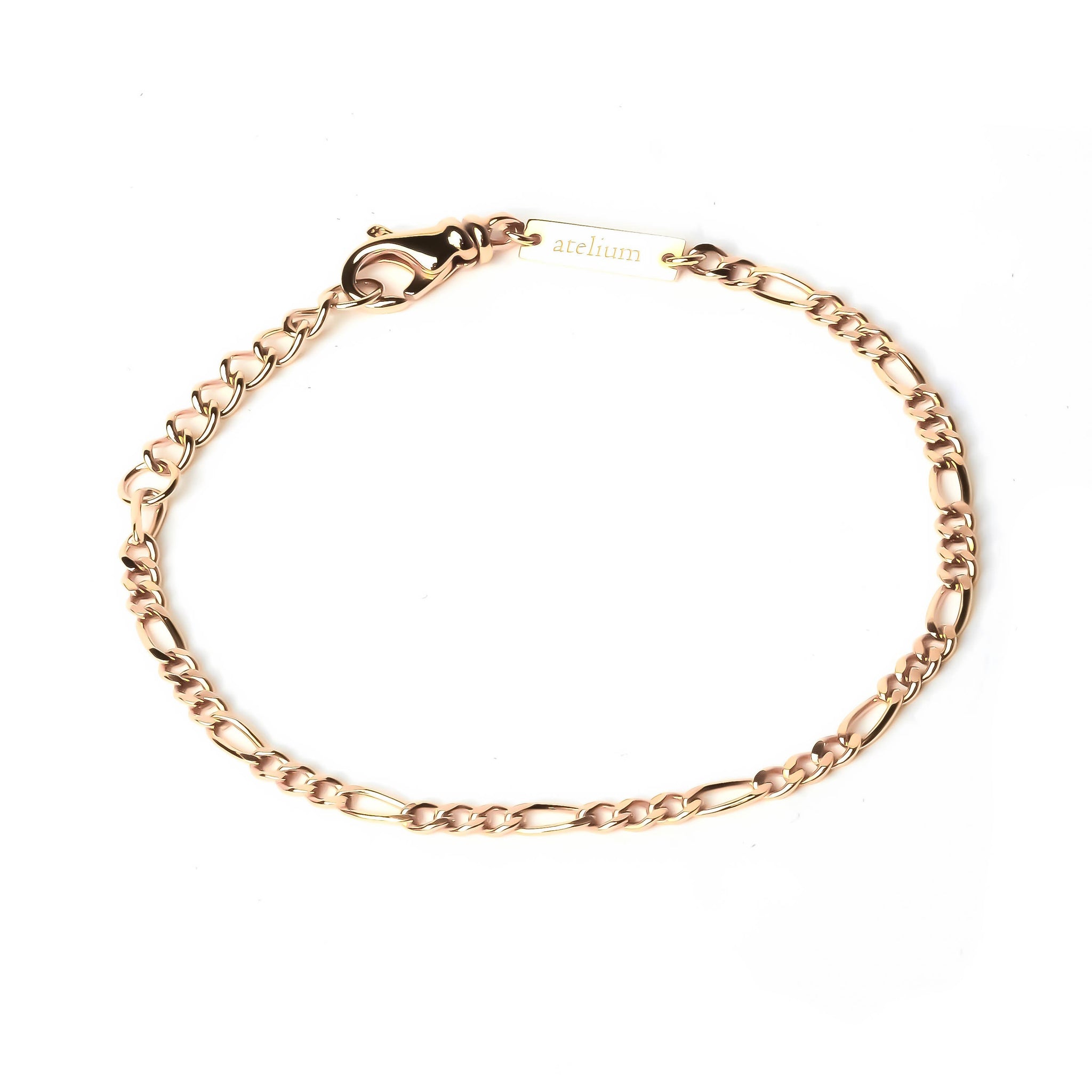 Gold chain linked bracelet