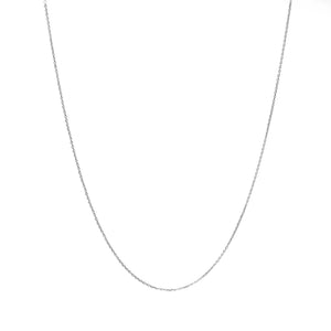 Thin silver chain necklace