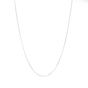 Thin silver chain necklace