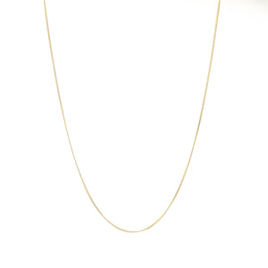 Thin gold necklace